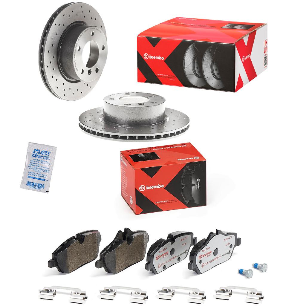 BREMBO Bremsbelagsatz, Scheibenbremse P 06 034X + Bremsscheibe 09.9752.1X