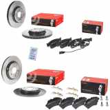 BREMBO Bremsscheibe 08.D060.11 + Bremsbelagsatz, Scheibenbremse P 85 186 + Bremsscheibe 09.A820.11 + Bremsbelagsatz, Scheibenbremse P 85 153