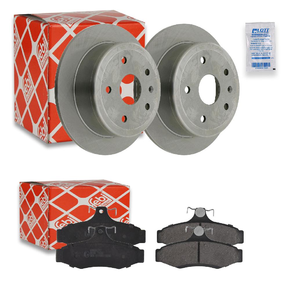 FEBI BILSTEIN Bremsbelagsatz, Scheibenbremse 16507 + Bremsscheibe 23540