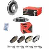 BREMBO Bremsscheibe 08.B351.1X + Bremsbelagsatz, Scheibenbremse P 59 080X