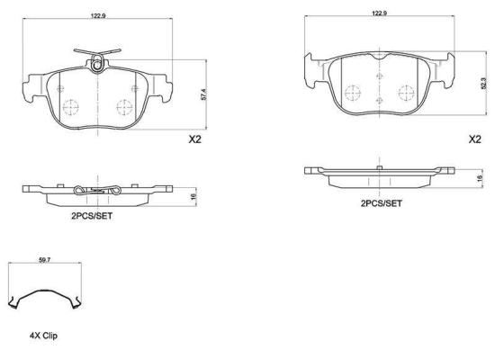 BREMBO Bremsscheibe 09.9772.11 + Bremsbelagsatz, Scheibenbremse P 85 189 + Bremsbelagsatz, Scheibenbremse P 85 126 + Bremsscheibe 08.B413.11 + Warnkontakt, Bremsbelagverschleiß A 00 492 Bild BREMBO Bremsscheibe 09.9772.11 + Bremsbelagsatz, Scheibenbremse P 85 189 + Bremsbelagsatz, Scheibenbremse P 85 126 + Bremsscheibe 08.B413.11 + Warnkontakt, Bremsbelagverschleiß A 00 492