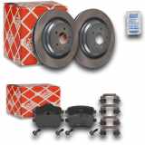 FEBI BILSTEIN Bremsbelagsatz, Scheibenbremse 16990 + Warnkontakt, Bremsbelagverschleiß 19186 + Bremsscheibe 171491