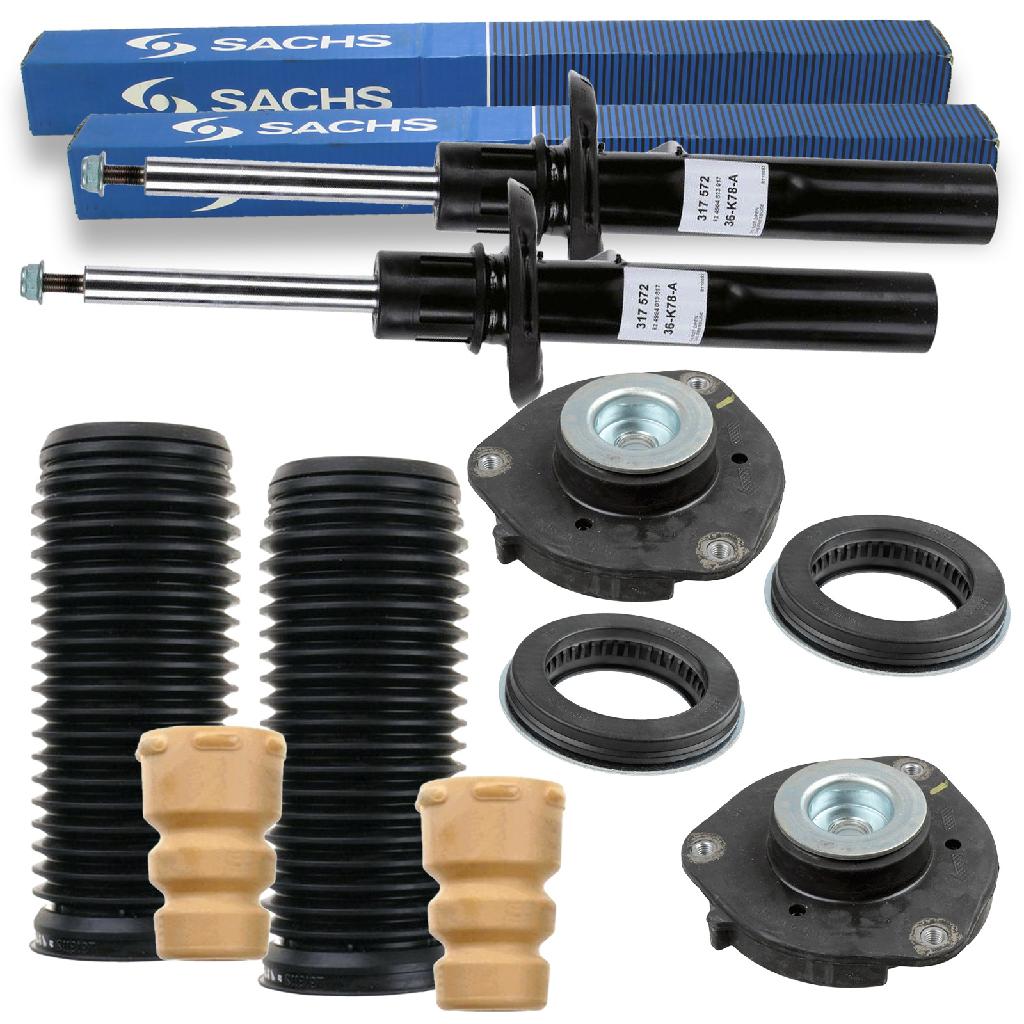 SACHS Wälzlager, Federbeinstützlager 801 038 + Federbeinstützlager 802 321 + Stoßdämpfer 317 572 + Staubschutzsatz, Stoßdämpfer 900 104