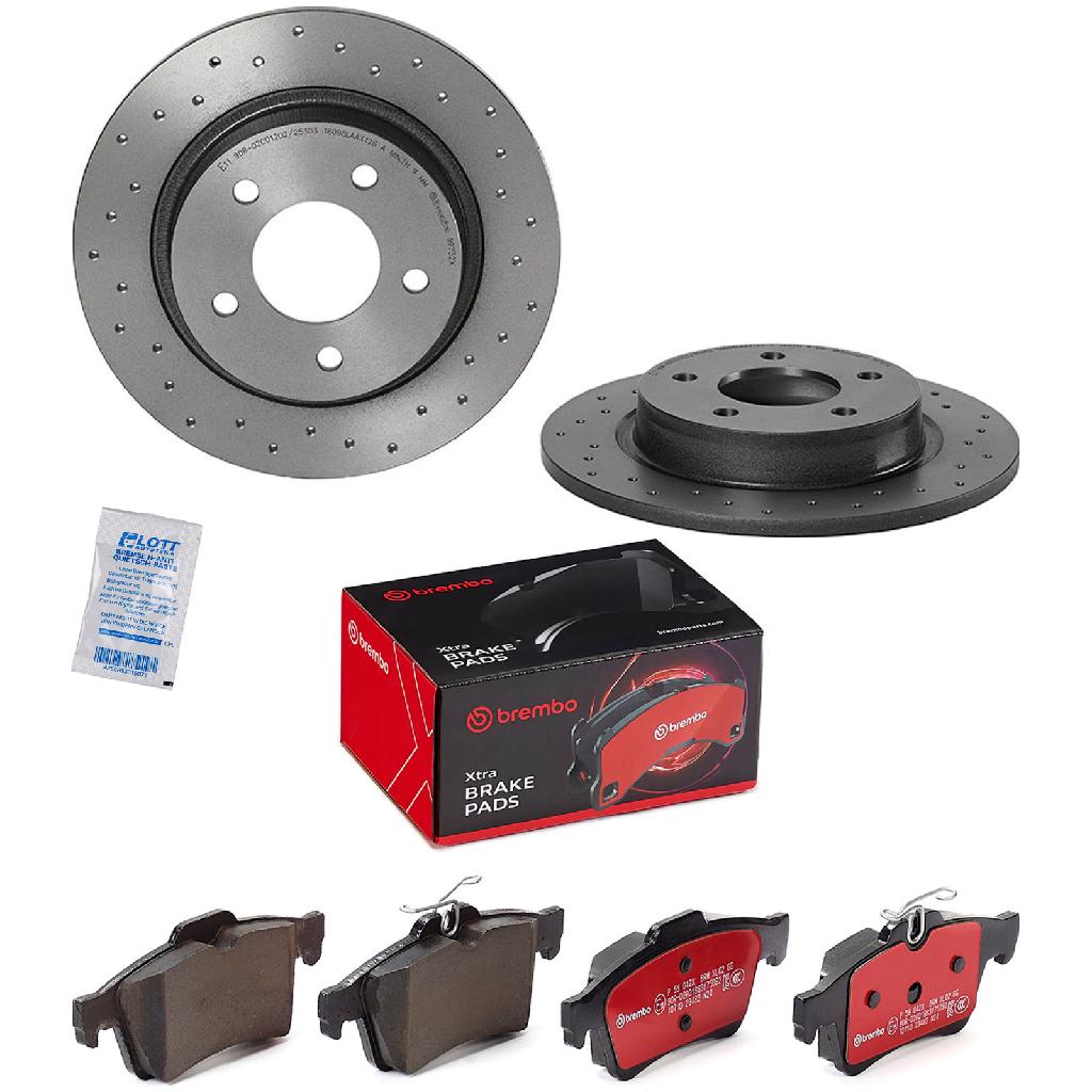 BREMBO Bremsbelagsatz, Scheibenbremse P 59 042X + Bremsscheibe 08.9975.2X