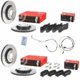 BREMBO Bremsscheibe 09.B503.11 + Bremsscheibe 09.B858.11 + Warnkontakt, Bremsbelagverschleiß A 00 498 + Bremsbelagsatz, Scheibenbremse P 44 023 + Warnkontakt, Bremsbelagverschleiß A 00 479 + Bremsbelagsatz, Scheibenbremse P 44 021