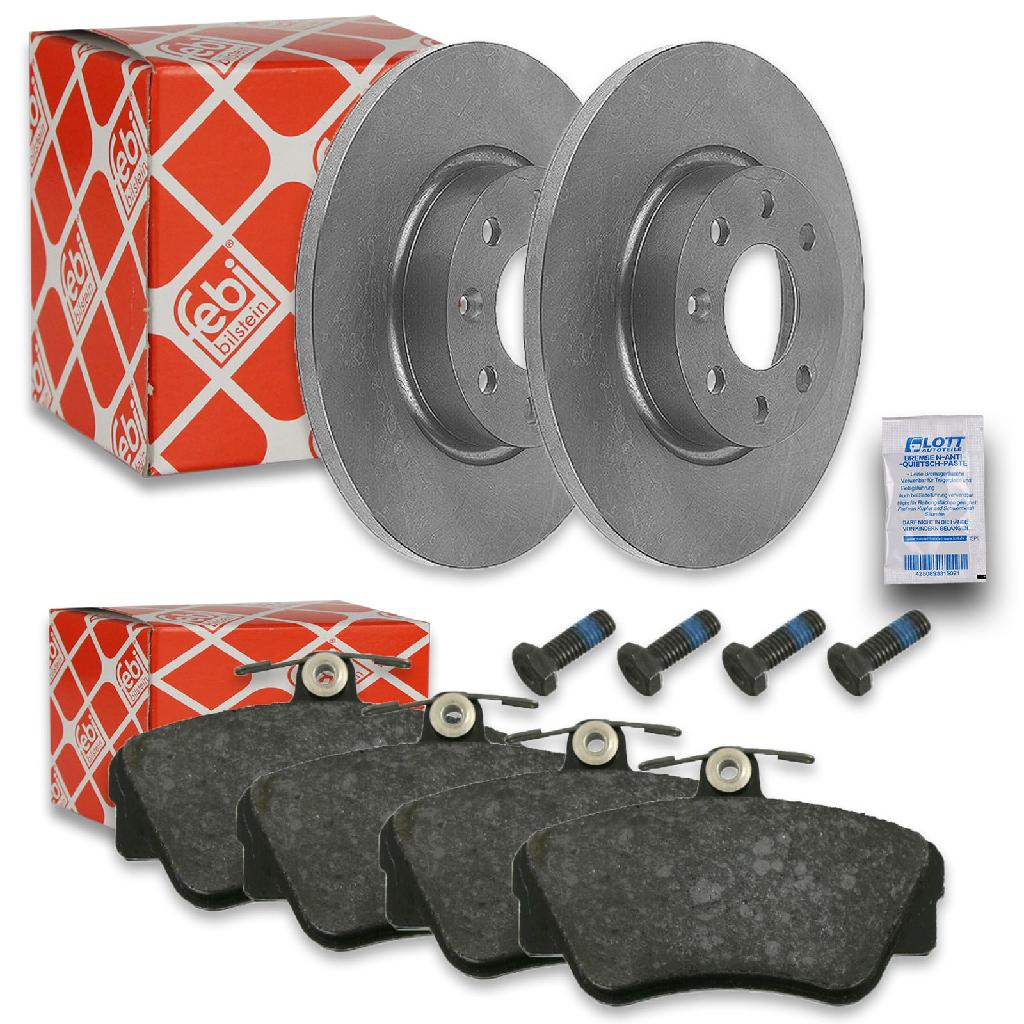 FEBI BILSTEIN Bremsbelagsatz, Scheibenbremse 16210 + Bremsscheibe 11460