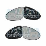 JOHNS Spiegelglas, Außenspiegel 21 07 37-80 + Spiegelglas, Außenspiegel 21 07 38-80