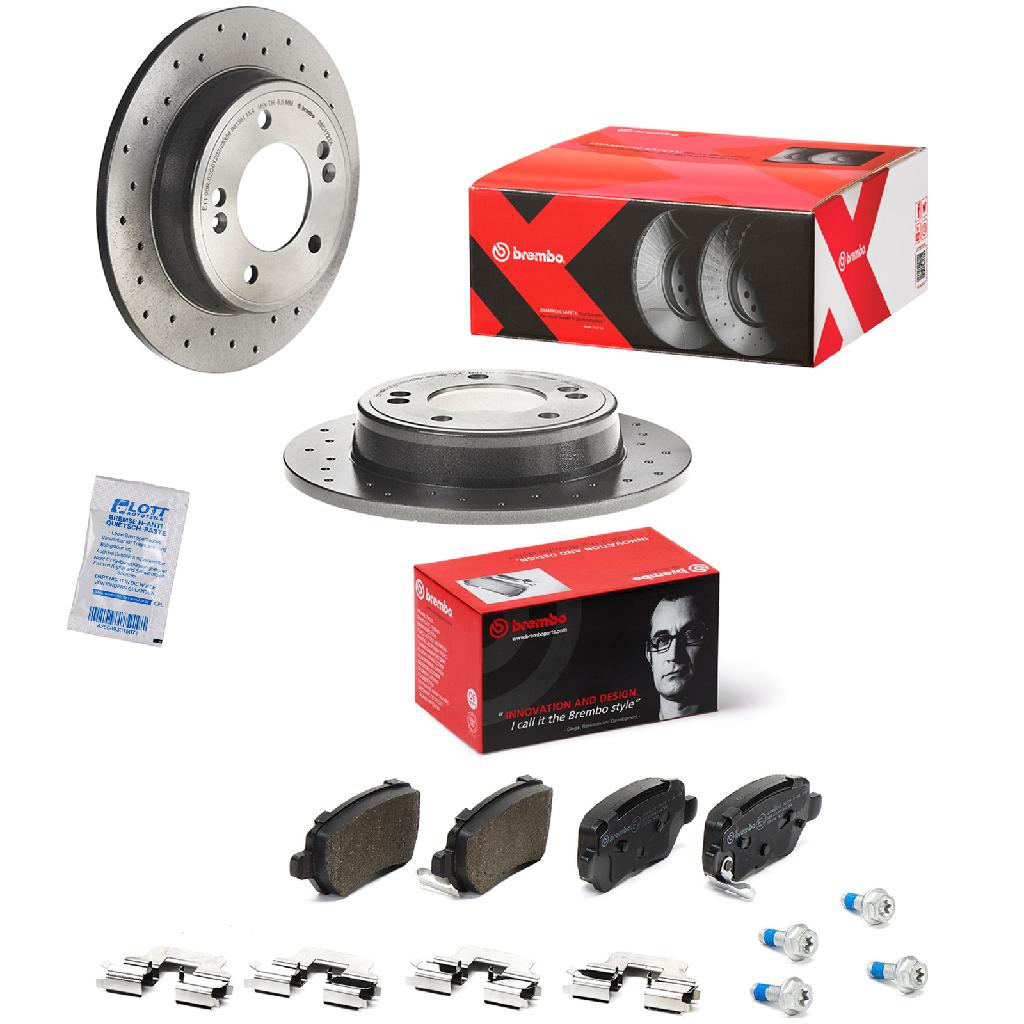 BREMBO Bremsscheibe 08.C172.2X + Bremsbelagsatz, Scheibenbremse P 30 120