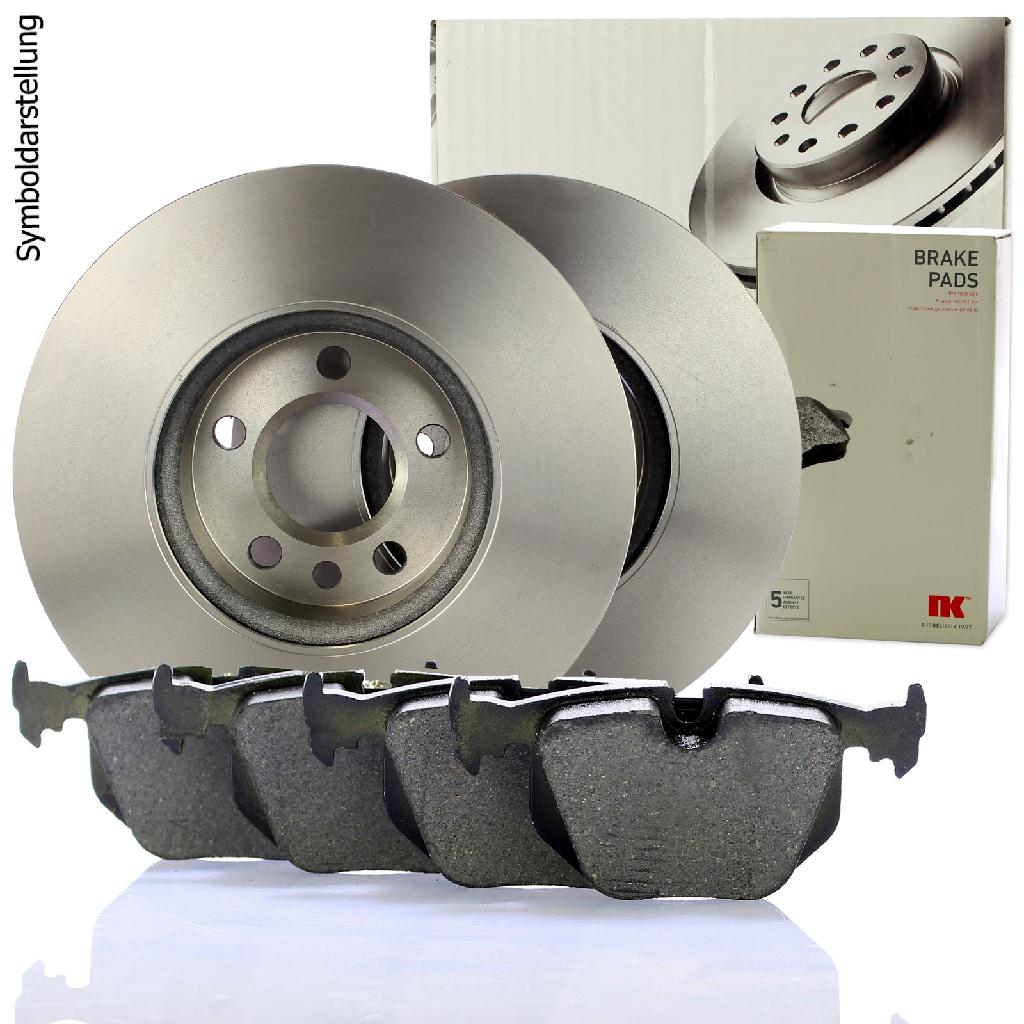 NK Bremsscheibe 201533 + Bremsbelagsatz, Scheibenbremse 221518