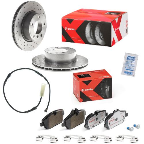 BREMBO Bremsbelagsatz, Scheibenbremse P 06 034X + Bremsscheibe 09.9752.1X + Warnkontakt, Bremsbelagverschleiß A 00 435 Bild BREMBO Bremsbelagsatz, Scheibenbremse P 06 034X + Bremsscheibe 09.9752.1X + Warnkontakt, Bremsbelagverschleiß A 00 435