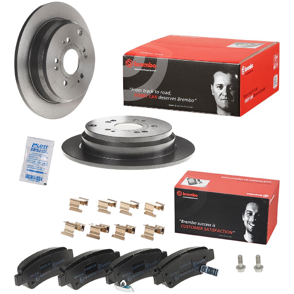 BREMBO Bremsbelagsatz, Scheibenbremse P 28 046 + Bremsscheibe 08.A871.11