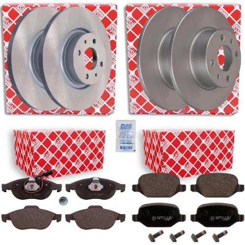 FEBI BILSTEIN Bremsbelagsatz, Scheibenbremse 116014 + Bremsbelagsatz, Scheibenbremse 16853 + Bremsscheibe 43878 + Bremsscheibe 36830 Bild FEBI BILSTEIN Bremsbelagsatz, Scheibenbremse 116014 + Bremsbelagsatz, Scheibenbremse 16853 + Bremsscheibe 43878 + Bremsscheibe 36830