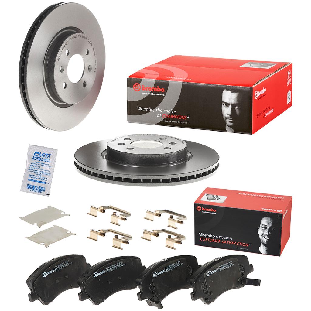 BREMBO Bremsbelagsatz, Scheibenbremse P 30 098 + Bremsscheibe 09.C174.11