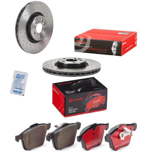 BREMBO Bremsscheibe 09.9586.1X + Bremsbelagsatz, Scheibenbremse P 24 077X Bild BREMBO Bremsscheibe 09.9586.1X + Bremsbelagsatz, Scheibenbremse P 24 077X