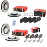 BREMBO Bremsbelagsatz, Scheibenbremse P 85 190 + Bremsbelagsatz, Scheibenbremse P 85 165 + Bremsscheibe 09.D424.11 + Bremsscheibe 09.D423.11
