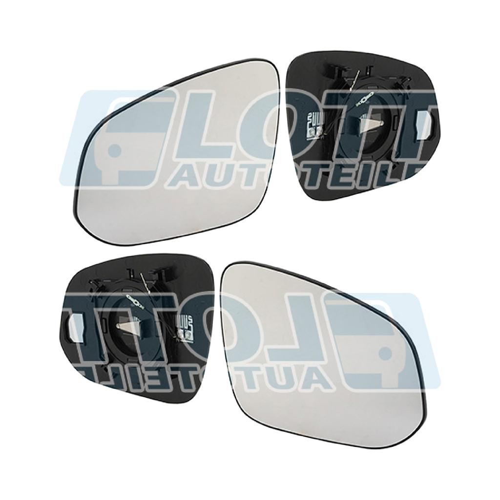 JOHNS Spiegelglas, Außenspiegel 81 44 37-81 + Spiegelglas, Außenspiegel 81 44 38-81
