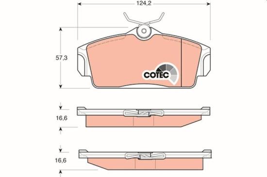 TRW Bremsscheibe DF2591 + Bremsbelagsatz, Scheibenbremse GDB3168 Bild TRW Bremsscheibe DF2591 + Bremsbelagsatz, Scheibenbremse GDB3168
