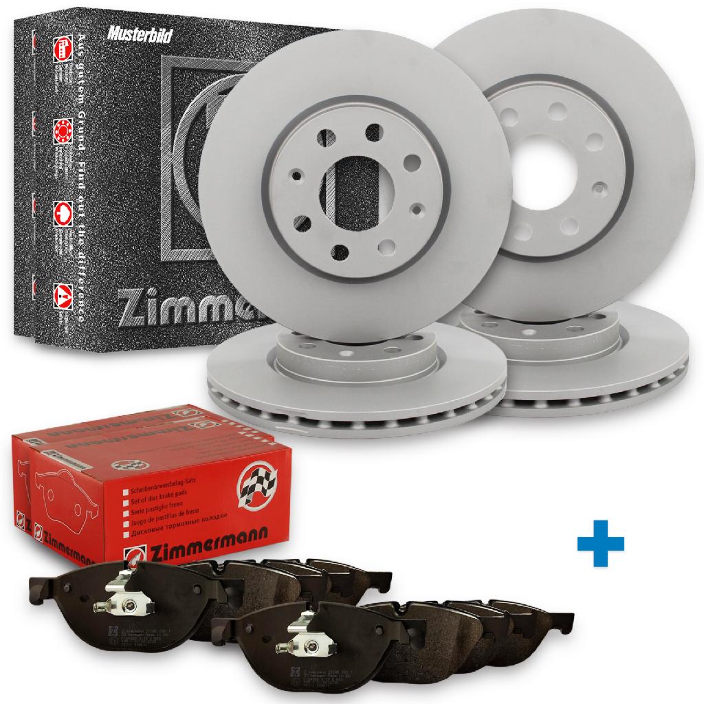 ZIMMERMANN Bremsscheibe 100.3373.20 + Bremsbelagsatz, Scheibenbremse 26265.175.2 + Bremsbelagsatz, Scheibenbremse 25861.170.2 + Bremsscheibe 100.3358.20
