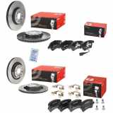 BREMBO Bremsscheibe 09.9772.11 + Bremsscheibe 09.A200.11 + Bremsbelagsatz, Scheibenbremse P 85 108 + Bremsbelagsatz, Scheibenbremse P 85 146