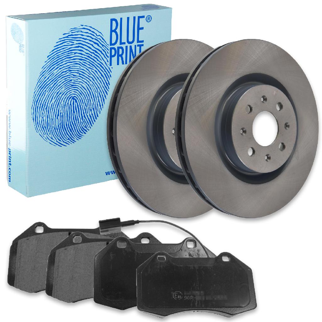 BLUE PRINT Bremsbelagsatz, Scheibenbremse ADL144208 + Bremsscheibe ADL144340