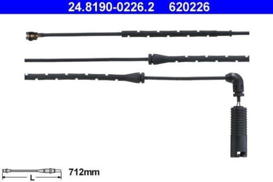 ATE Warnkontakt, Bremsbelagverschleiß 24.8190-0226.2 + Bremsscheibe 24.0120-0191.1 + Bremsbelagsatz, Scheibenbremse 13.0460-7079.2 Bild ATE Warnkontakt, Bremsbelagverschleiß 24.8190-0226.2 + Bremsscheibe 24.0120-0191.1 + Bremsbelagsatz, Scheibenbremse 13.0460-7079.2