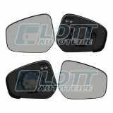 JOHNS Spiegelglas, Außenspiegel 33 41 37-81 + Spiegelglas, Außenspiegel 33 41 38-81