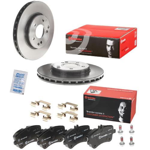 BREMBO Bremsscheibe 09.8411.11 + Bremsbelagsatz, Scheibenbremse P 50 045 Bild BREMBO Bremsscheibe 09.8411.11 + Bremsbelagsatz, Scheibenbremse P 50 045