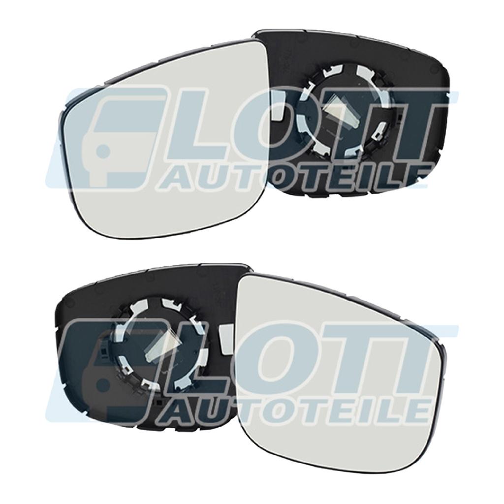 JOHNS Spiegelglas, Außenspiegel 57 62 37-86 + Spiegelglas, Außenspiegel 57 62 38-86