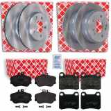 FEBI BILSTEIN Bremsbelagsatz, Scheibenbremse 16067 + Bremsbelagsatz, Scheibenbremse 16154 + Bremsscheibe 08138 + Bremsscheibe 08129