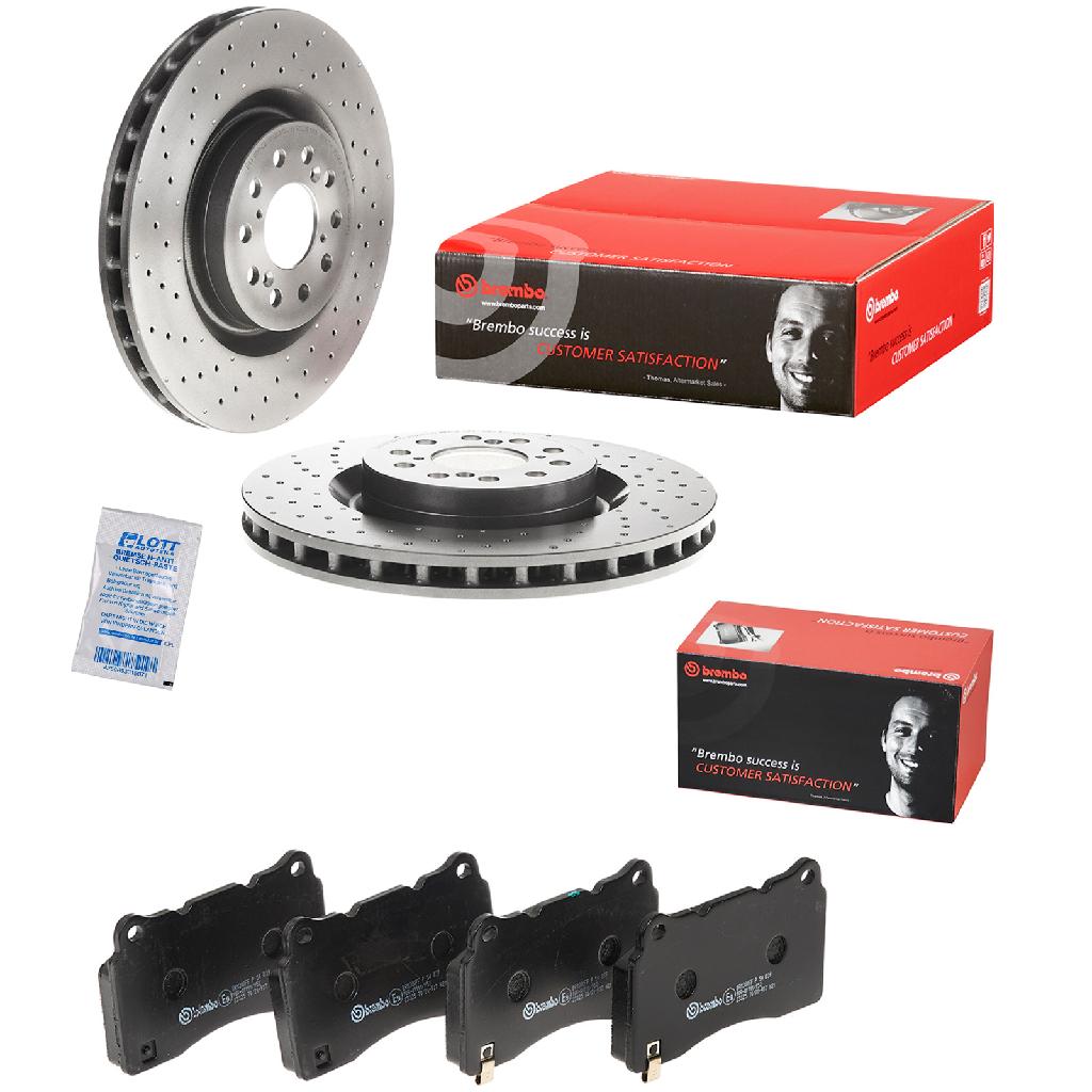 BREMBO Bremsbelagsatz, Scheibenbremse P 54 039 + Bremsscheibe 09.C338.11