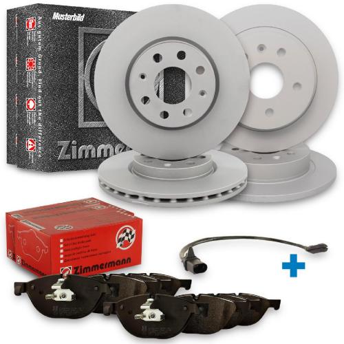 ZIMMERMANN Bremsscheibe 600.3241.20 + Bremsbelagsatz, Scheibenbremse 25009.165.1 + Bremsscheibe 100.3300.20 + Bremsbelagsatz, Scheibenbremse 25683.200.2 Bild ZIMMERMANN Bremsscheibe 600.3241.20 + Bremsbelagsatz, Scheibenbremse 25009.165.1 + Bremsscheibe 100.3300.20 + Bremsbelagsatz, Scheibenbremse 25683.200.2