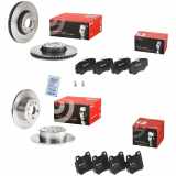 BREMBO Bremsbelagsatz, Scheibenbremse P 59 014 + Bremsbelagsatz, Scheibenbremse P 59 016 + Bremsscheibe 08.5891.10 + Bremsscheibe 09.5749.11