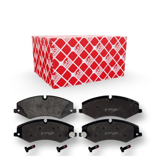 FEBI BILSTEIN Bremsbelagsatz, Scheibenbremse 116124 + Warnkontakt, Bremsbelagverschleiß 31821 + Bremsscheibe 43930 Bild FEBI BILSTEIN Bremsbelagsatz, Scheibenbremse 116124 + Warnkontakt, Bremsbelagverschleiß 31821 + Bremsscheibe 43930