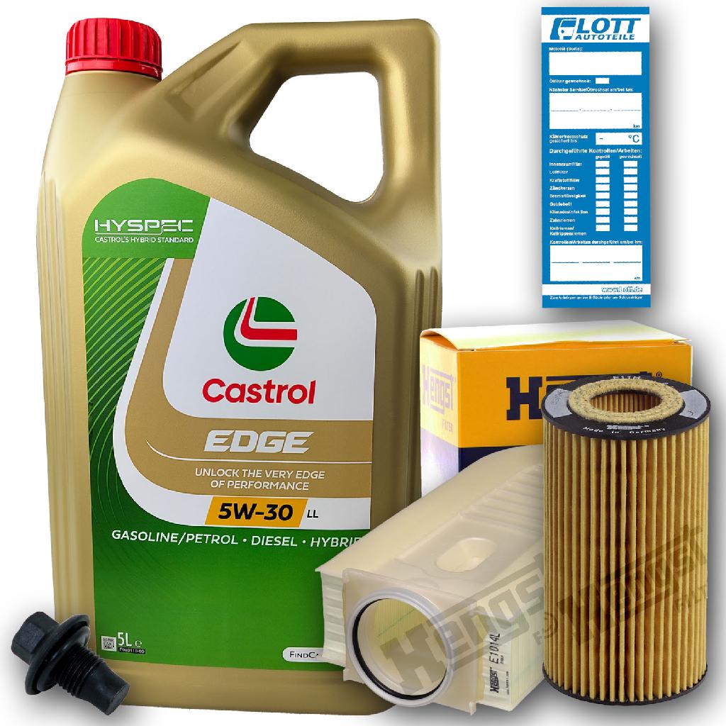 Castrol Motoröl + Ölfilter + Luftfilter + Ablassschraube