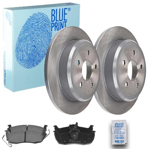 BLUE PRINT Bremsbelagsatz, Scheibenbremse ADA104220 + Bremsscheibe ADA104310 Bild BLUE PRINT Bremsbelagsatz, Scheibenbremse ADA104220 + Bremsscheibe ADA104310