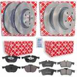 FEBI BILSTEIN Bremsscheibe 43887 + Bremsbelagsatz, Scheibenbremse 16479 + Bremsbelagsatz, Scheibenbremse 16718 + Bremsscheibe 24566