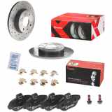 BREMBO Bremsscheibe 08.5085.1X + Bremsbelagsatz, Scheibenbremse P 23 096