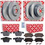 FEBI BILSTEIN Bremsbelagsatz, Scheibenbremse 16625 + Bremsscheibe 175205 + Bremsbelagsatz, Scheibenbremse 16772 + Bremsscheibe 30721