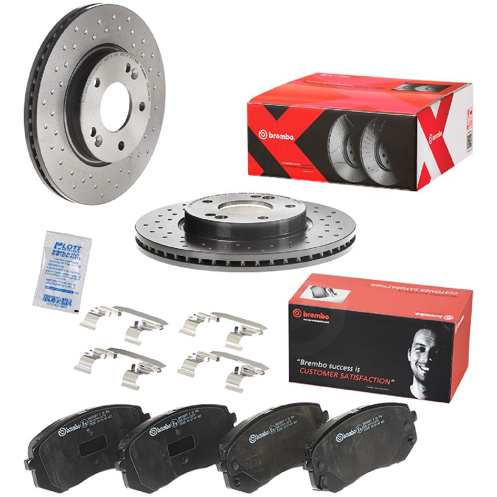 BREMBO Bremsbelagsatz, Scheibenbremse P 30 056 + Bremsscheibe 09.C249.1X