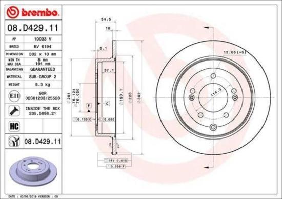 BREMBO Bremsbelagsatz, Scheibenbremse P 30 056 + Bremsscheibe 08.D429.11 + Bremsbelagsatz, Scheibenbremse P 30 068 + Bremsscheibe 09.D428.11 Bild BREMBO Bremsbelagsatz, Scheibenbremse P 30 056 + Bremsscheibe 08.D429.11 + Bremsbelagsatz, Scheibenbremse P 30 068 + Bremsscheibe 09.D428.11