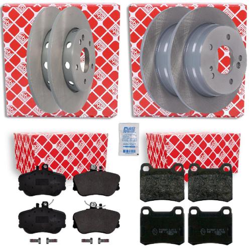 FEBI BILSTEIN Bremsbelagsatz, Scheibenbremse 16067 + Bremsbelagsatz, Scheibenbremse 16154 + Bremsscheibe 08138 + Bremsscheibe 08133 Bild FEBI BILSTEIN Bremsbelagsatz, Scheibenbremse 16067 + Bremsbelagsatz, Scheibenbremse 16154 + Bremsscheibe 08138 + Bremsscheibe 08133