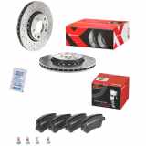 BREMBO Bremsscheibe 09.A727.1X + Bremsbelagsatz, Scheibenbremse P 68 033
