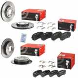 BREMBO Bremsbelagsatz, Scheibenbremse P 30 056 + Bremsscheibe 08.D429.11 + Bremsbelagsatz, Scheibenbremse P 30 068 + Bremsscheibe 09.D428.11