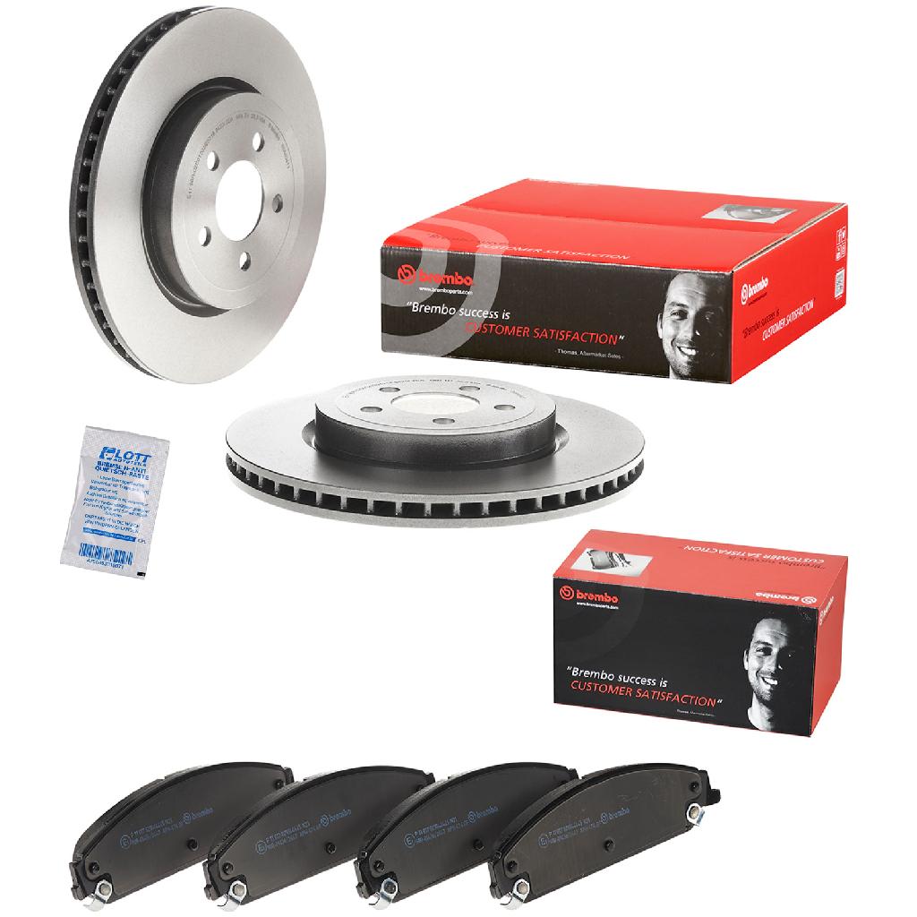 BREMBO Bremsscheibe 09.A404.11 + Bremsbelagsatz, Scheibenbremse P 11 017