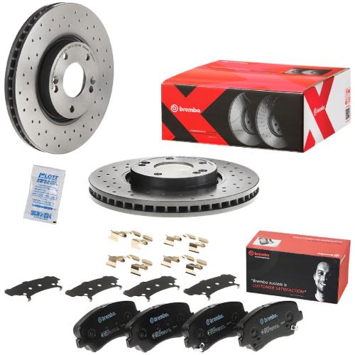 BREMBO Bremsscheibe 09.A532.2X + Bremsbelagsatz, Scheibenbremse P 30 073 Bild BREMBO Bremsscheibe 09.A532.2X + Bremsbelagsatz, Scheibenbremse P 30 073