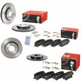 BREMBO Bremsbelagsatz, Scheibenbremse P 30 109 + Bremsscheibe 08.D627.11 + Bremsbelagsatz, Scheibenbremse P 30 110 + Bremsscheibe 09.D428.11