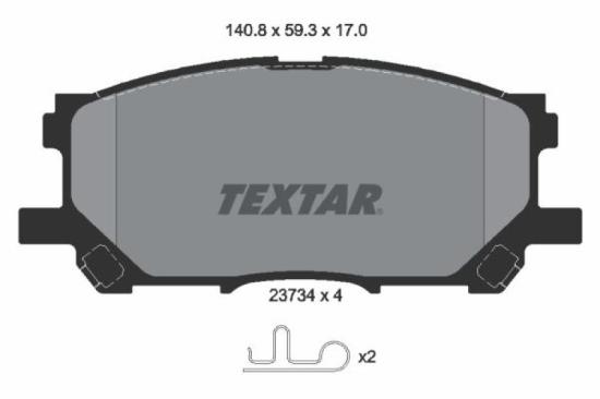 TEXTAR Bremsscheibe 92171503 + Bremsbelagsatz, Scheibenbremse 2396701 + Bremsscheibe 92171603 + Bremsbelagsatz, Scheibenbremse 2373401 Bild TEXTAR Bremsscheibe 92171503 + Bremsbelagsatz, Scheibenbremse 2396701 + Bremsscheibe 92171603 + Bremsbelagsatz, Scheibenbremse 2373401