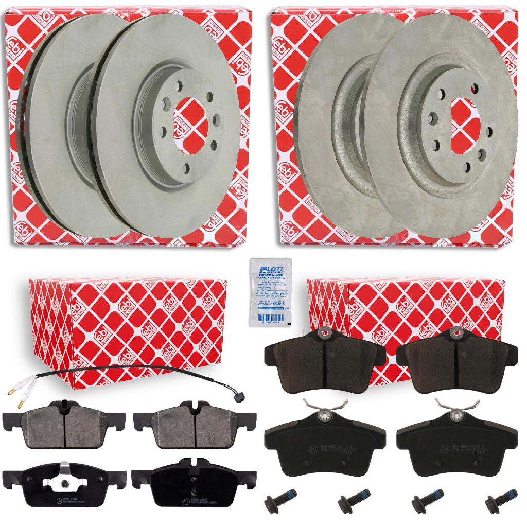 FEBI BILSTEIN Bremsscheibe 22921 + Bremsbelagsatz, Scheibenbremse 16874 + Bremsscheibe 26037 + Bremsbelagsatz, Scheibenbremse 16833
