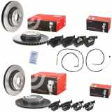 BREMBO Bremsscheibe 09.A270.11 + Warnkontakt, Bremsbelagverschleiß A 00 441 + Warnkontakt, Bremsbelagverschleiß A 00 212 + Bremsbelagsatz, Scheibenbremse P 06 039 + Bremsbelagsatz, Scheibenbremse P 06 081 + Bremsscheibe 09.A599.11