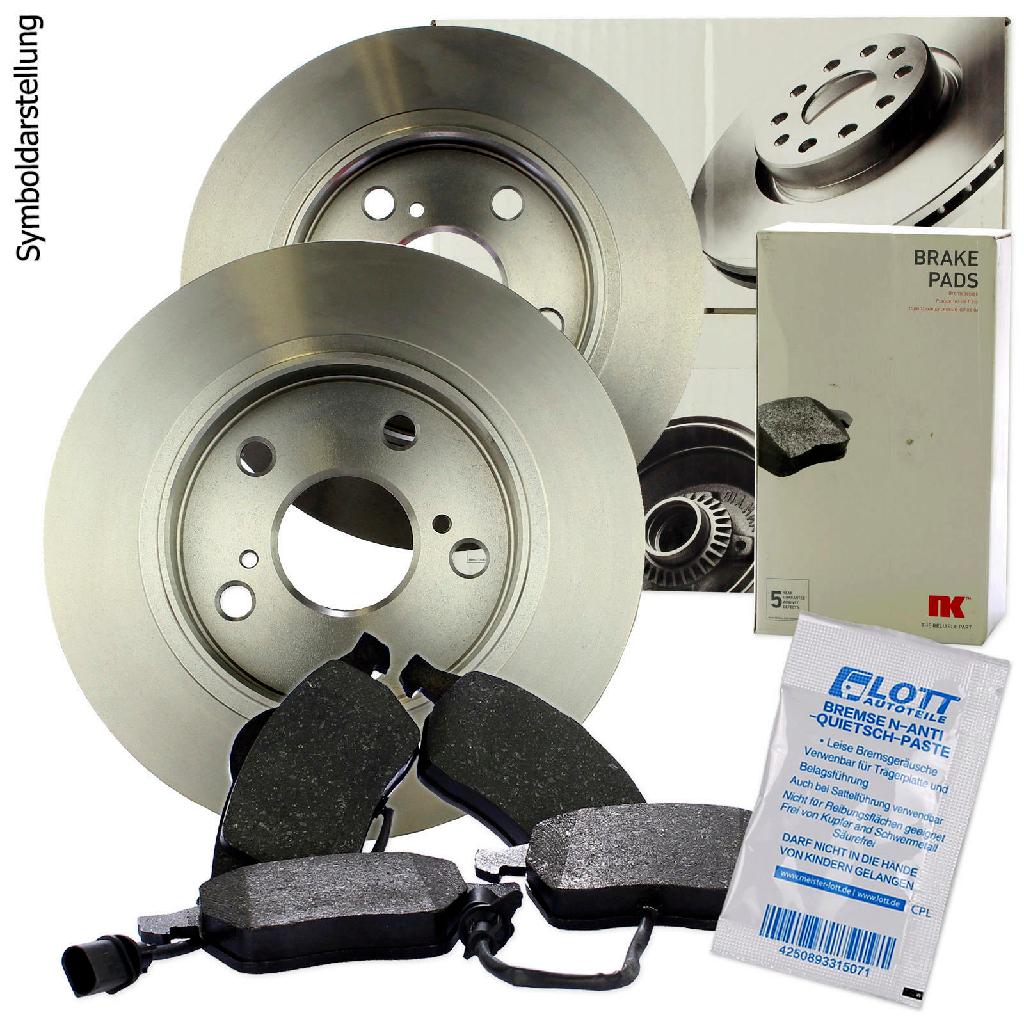 NK Bremsscheibe 2045123 + Bremsbelagsatz, Scheibenbremse 224586